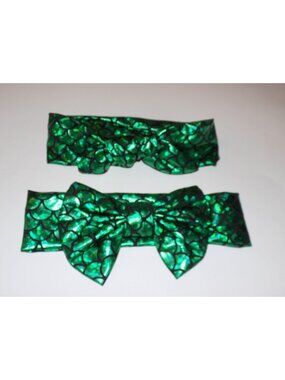 Baby Mermaid Headbands (2Pcs) (Green) Attire Girls Boys
